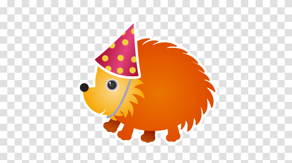 Happy Birthday Hedgehog, Apparel, Party Hat Transparent Png