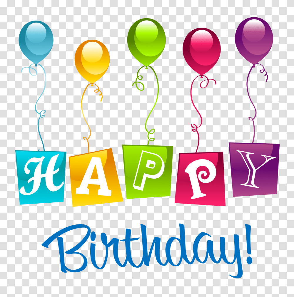 Happy Birthday Images Free Download, Balloon, Number Transparent Png