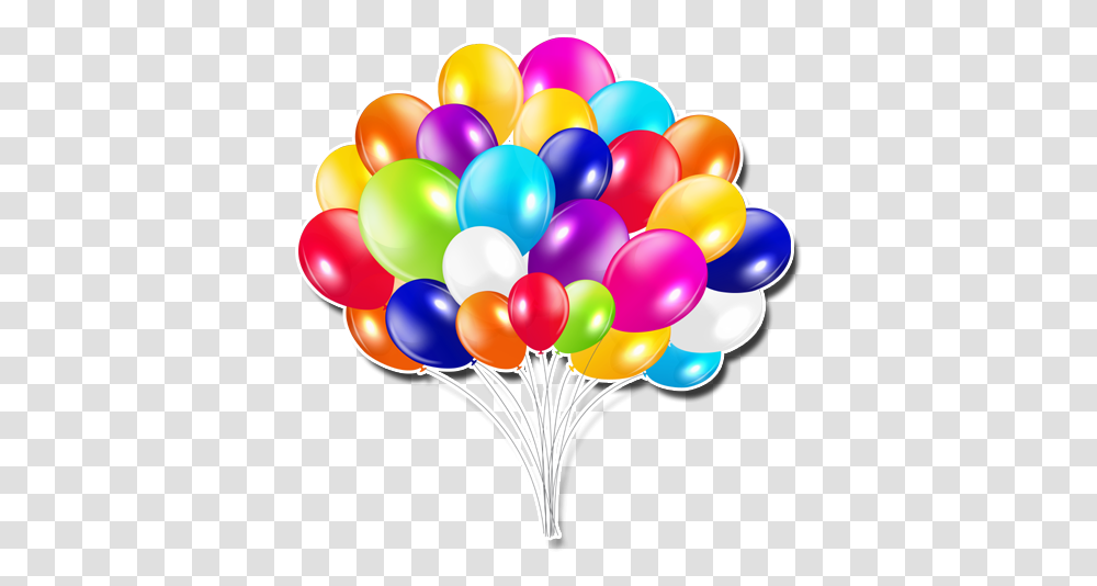 Happy Birthday Images Stickers For Bunch Of Balloons Background Transparent Png Pngset Com