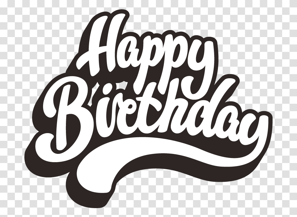 Happy Birthday Logo, Text, Clothing, Label, Pillow Transparent Png