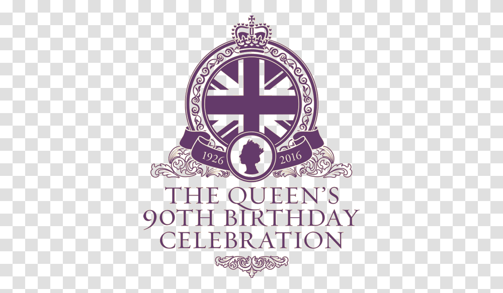 Happy Birthday Ma Queens 90th Birthday Celbrartion, Symbol, Logo, Text, Statue Transparent Png