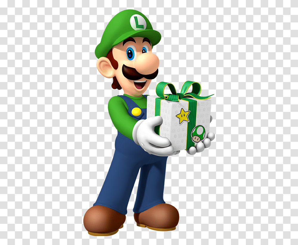 Happy Birthday Mario And Luigi Clipart Luigi Happy Birthday, Person, Human, Gift Transparent Png