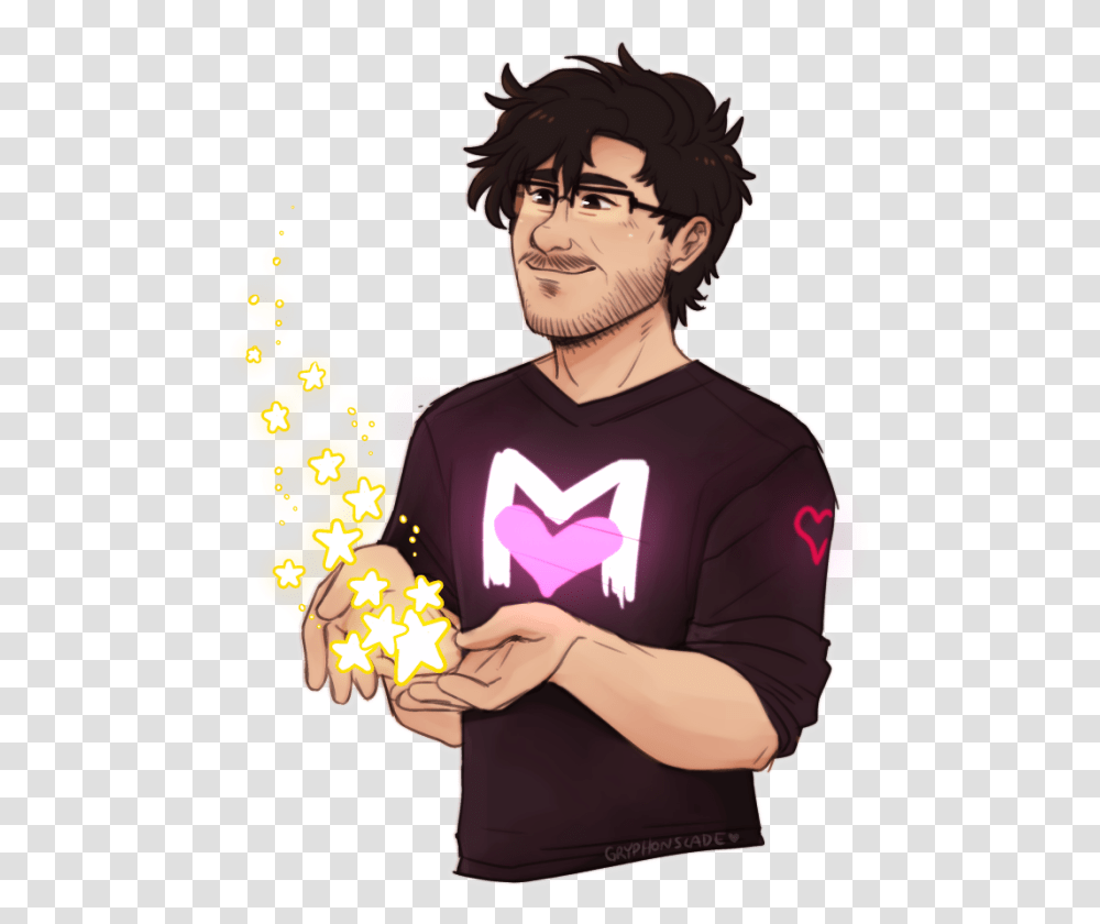 Happy Birthday Markiplier I'm Terrible With Words Markiplier Cartoon, Person, Plant, Food Transparent Png
