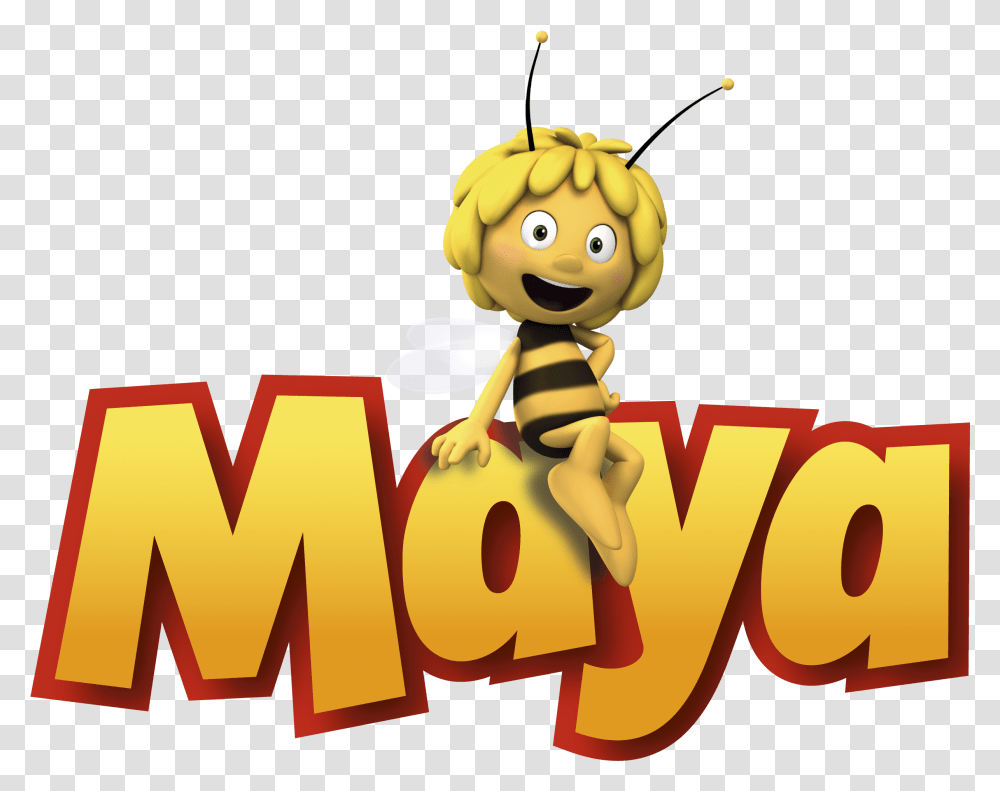 Happy Birthday Maya The Bee Download Maya The Bee Logo, Animal, Wasp, Insect Transparent Png