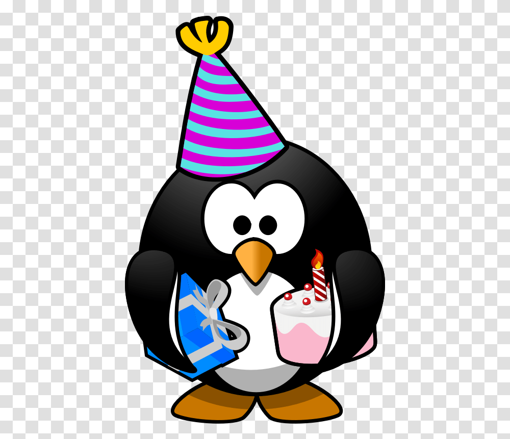 Happy Birthday Penguin Clip Art, Bird, Animal, Apparel Transparent Png