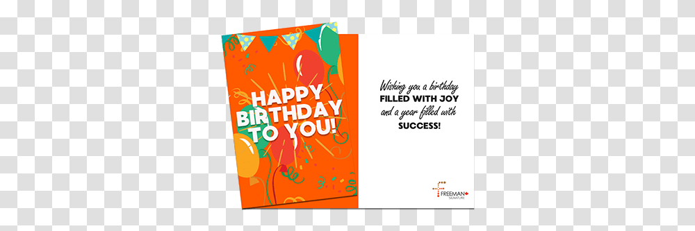 Happy Birthday Projects Horizontal, Text, Paper, Flyer, Poster Transparent Png