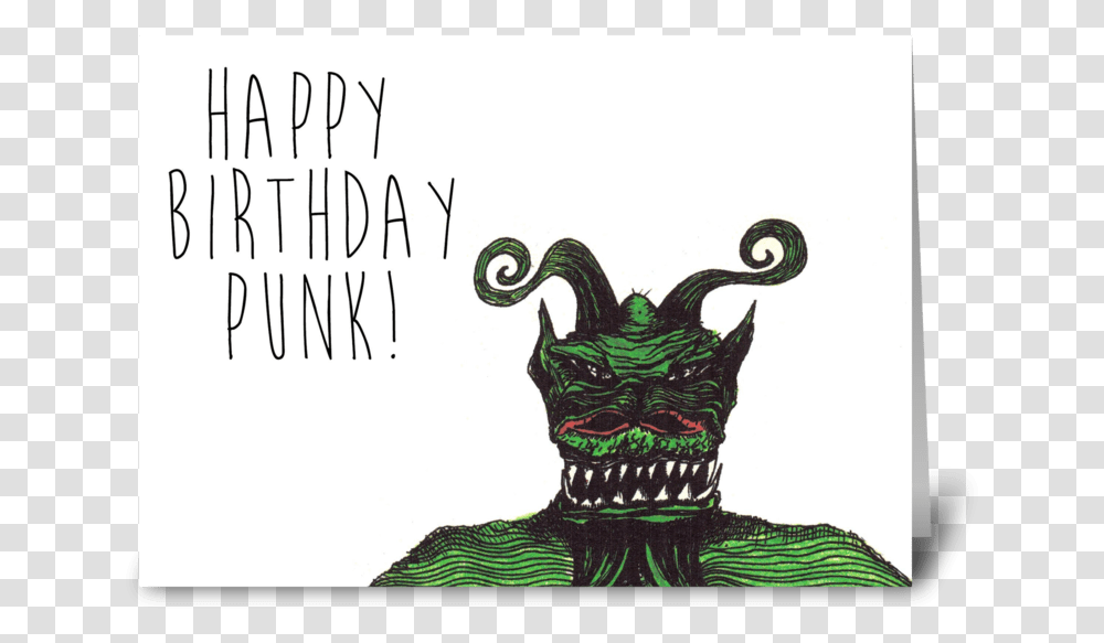 Happy Birthday Punk Greeting Card Punks Birthday Card, Hat Transparent Png
