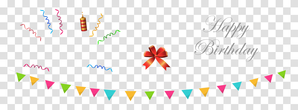 Happy Birthday Ribbon, Business Card, Paper, Gift Transparent Png