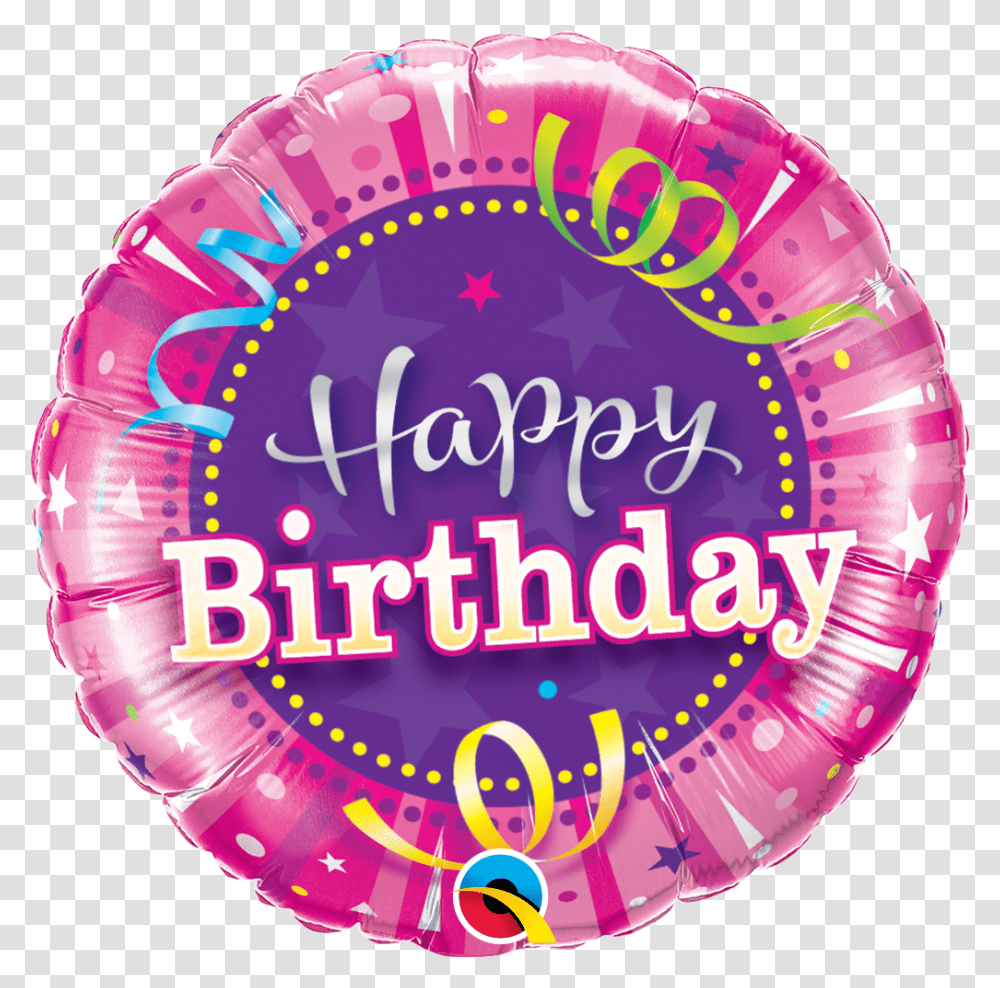 Happy Birthday Shining Star Happy 7th Birthday Pink Balloons, Helmet, Apparel Transparent Png