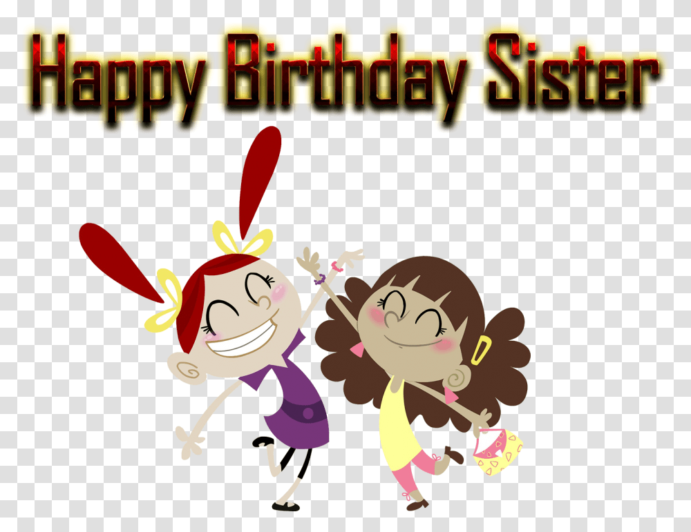 Happy Birthday Sister Free Background Happy Birthday Sister, Cupid, Diwali Transparent Png