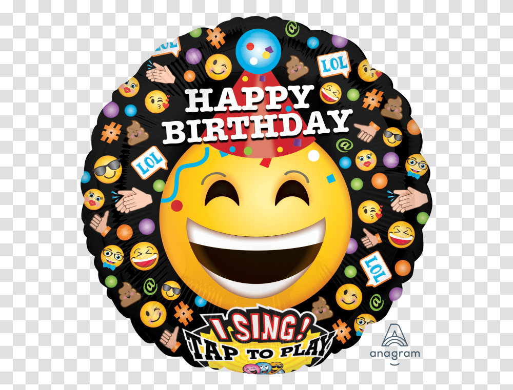 Happy Birthday Smiley Balloon, Game, Advertisement Transparent Png