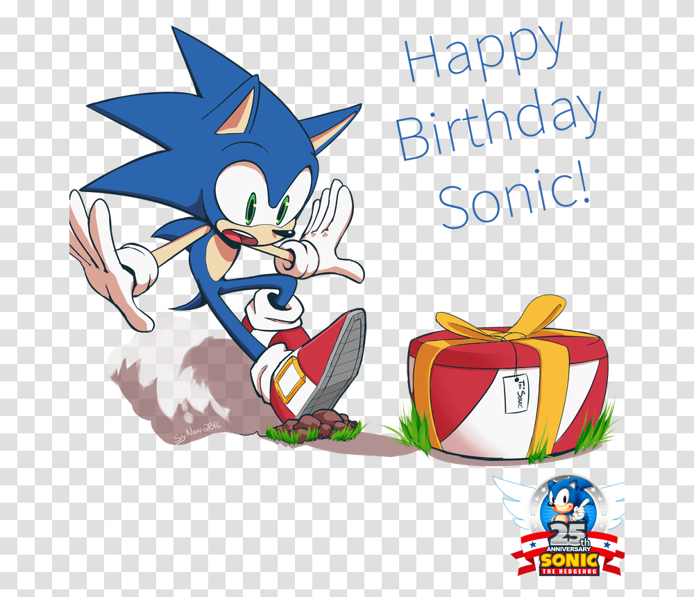 Happy Birthday Sonic Happy 16th Birthday Sonic, Gift, Graphics, Art Transparent Png
