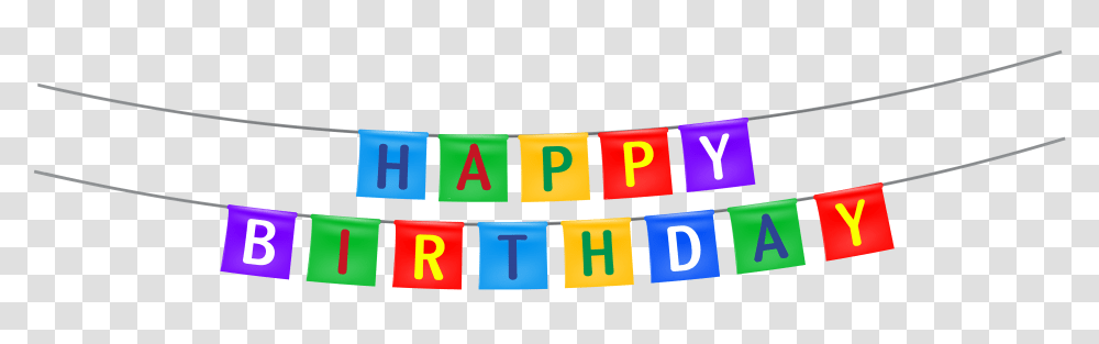 Happy Birthday Streamer Clipart, Number Transparent Png