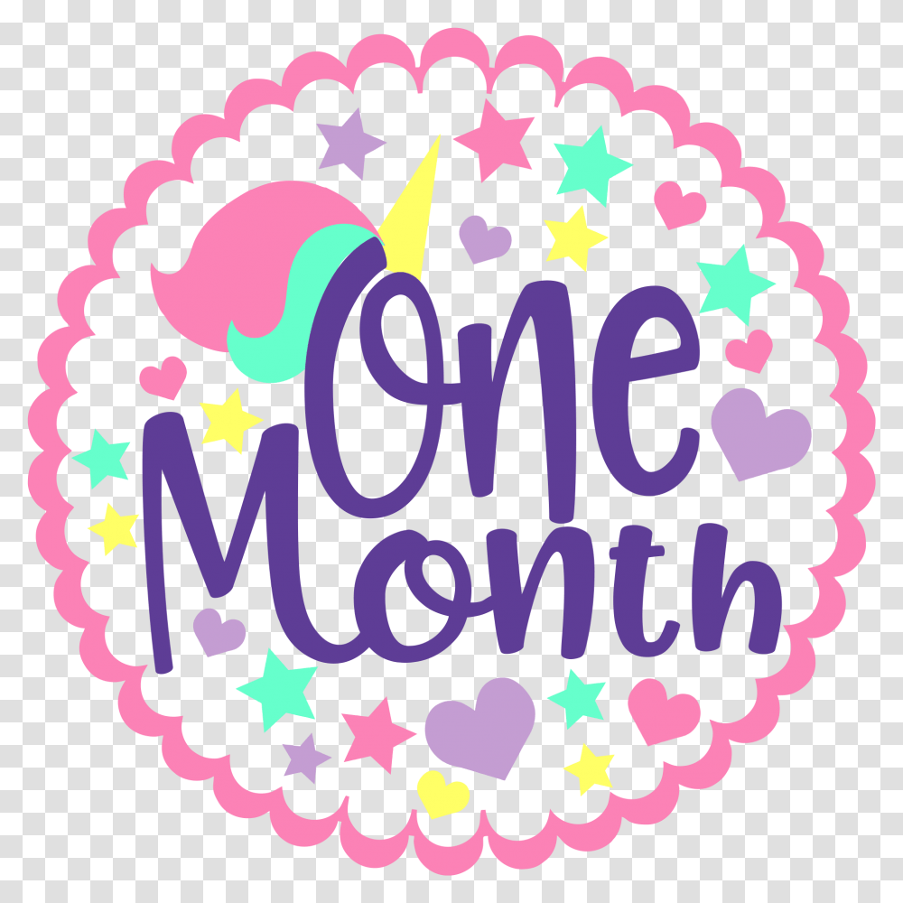 Happy Birthday Svg 1st Month Happy 1 Month Baby Girl, Text, Graphics, Art, Rug Transparent Png