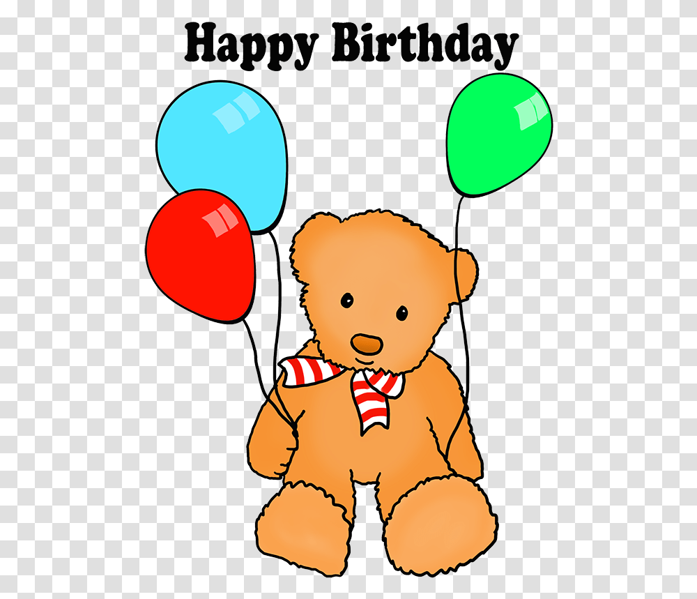 Happy Birthday Teddy Bear Birthday, Juggling, Rattle, Toy Transparent Png