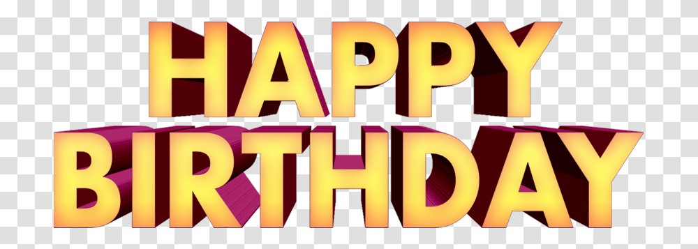 Happy Birthday Text 3d Free Downloads Poster, Word, Purple, Alphabet, Head Transparent Png