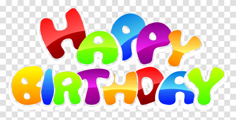 Happy Birthday Text Art Design In Vector Format, Label, Doodle, Drawing Transparent Png