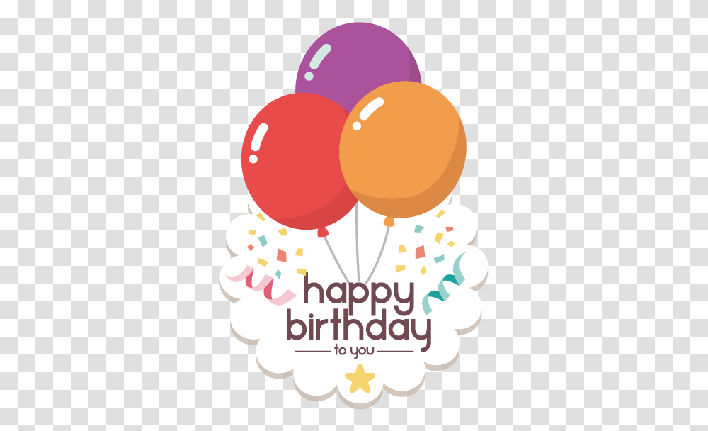 Happy Birthday Text Art Design In Vector Psd Format Happy Birthday Poster, Balloon Transparent Png