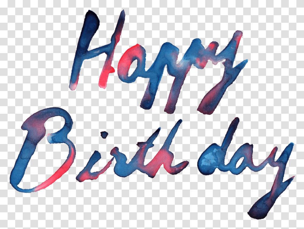 Happy Birthday Text, Calligraphy, Handwriting, Alphabet Transparent Png