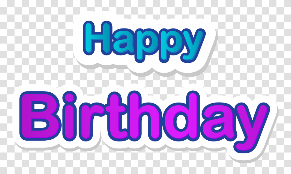 Happy Birthday Text Element Clip Art Gallery, Label, Word, Logo Transparent Png