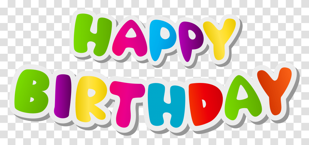 Happy Birthday Text, Label, Teeth, Mouth, Sticker Transparent Png