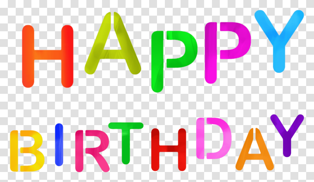 Happy Birthday, Word, Alphabet Transparent Png