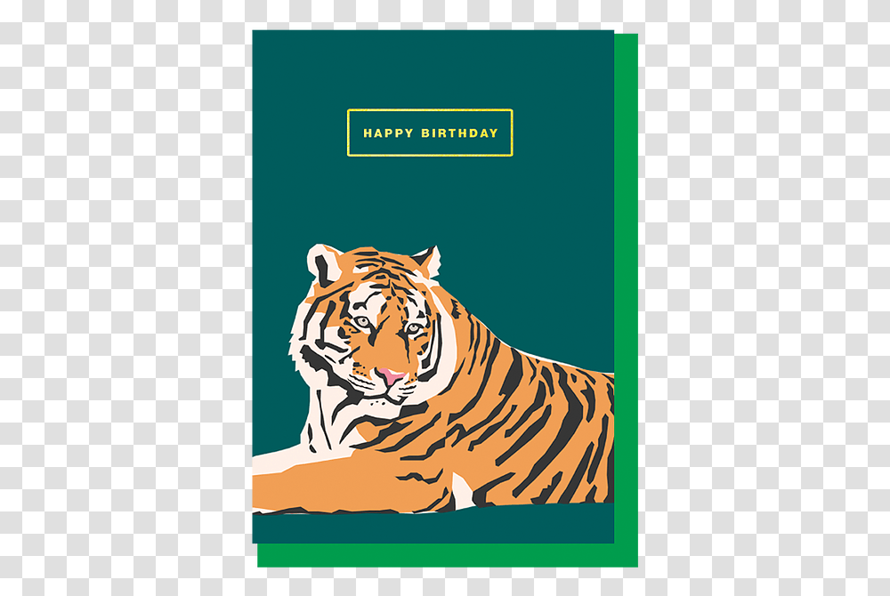 Happy Birthday Tiger Card, Wildlife, Mammal, Animal, Zebra Transparent Png