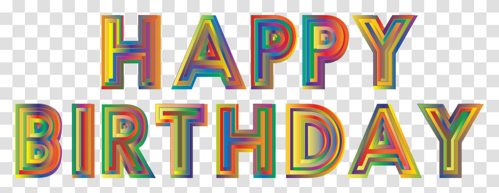 Happy Birthday Typography, Alphabet Transparent Png