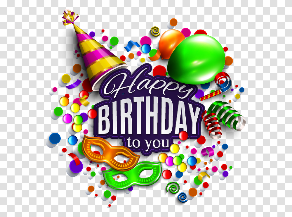 Happy Birthday Vector Collections Happy Birthday Images Hd, Clothing, Birthday Cake, Food, Party Hat Transparent Png