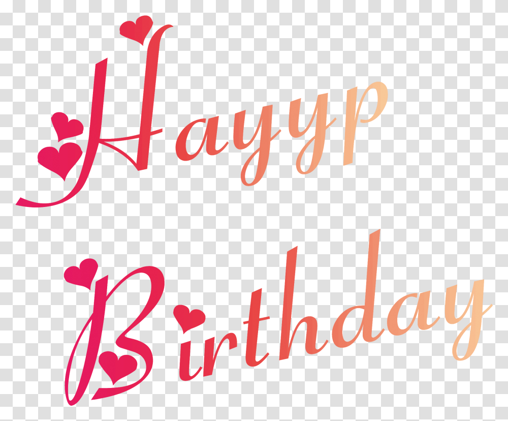 Happy Birthday Vector Free Happy Birthday Fonts In Heart, Calligraphy, Handwriting, Alphabet Transparent Png