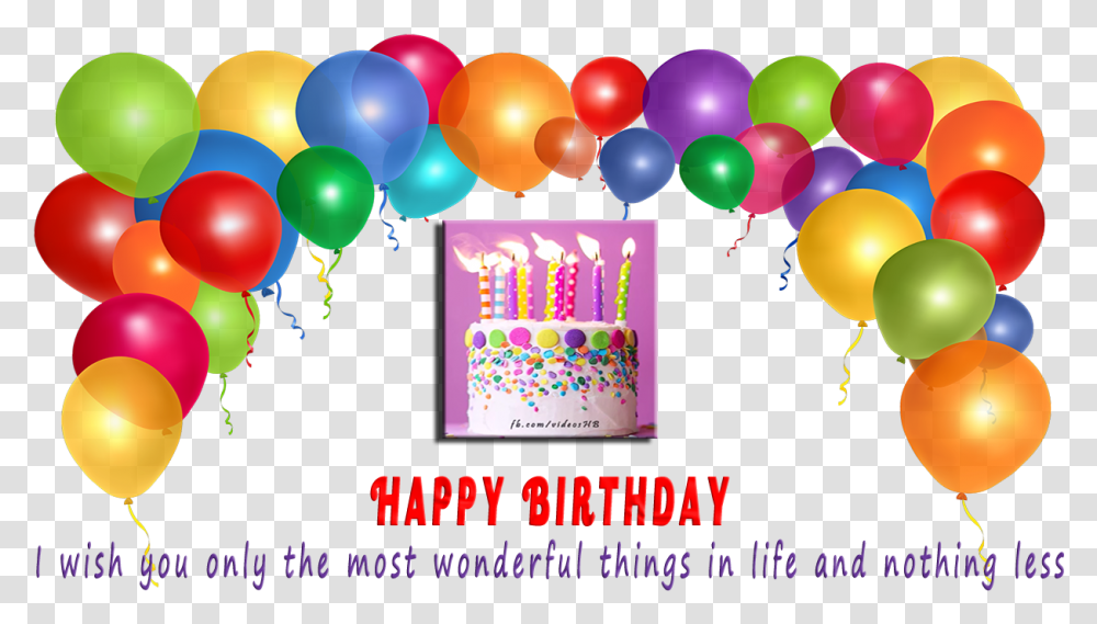 Happy Birthday Wishes Image Background Birthday Balloons, Cake, Dessert, Food Transparent Png