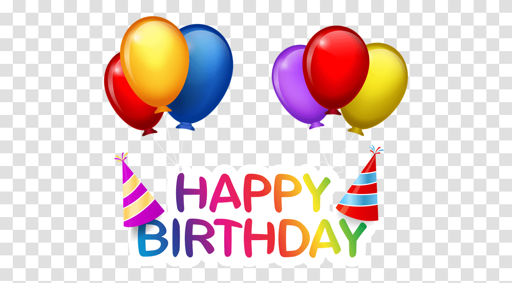 Happy Birthday With Balloons Clip Happy Birthday Balloons Transparent Png