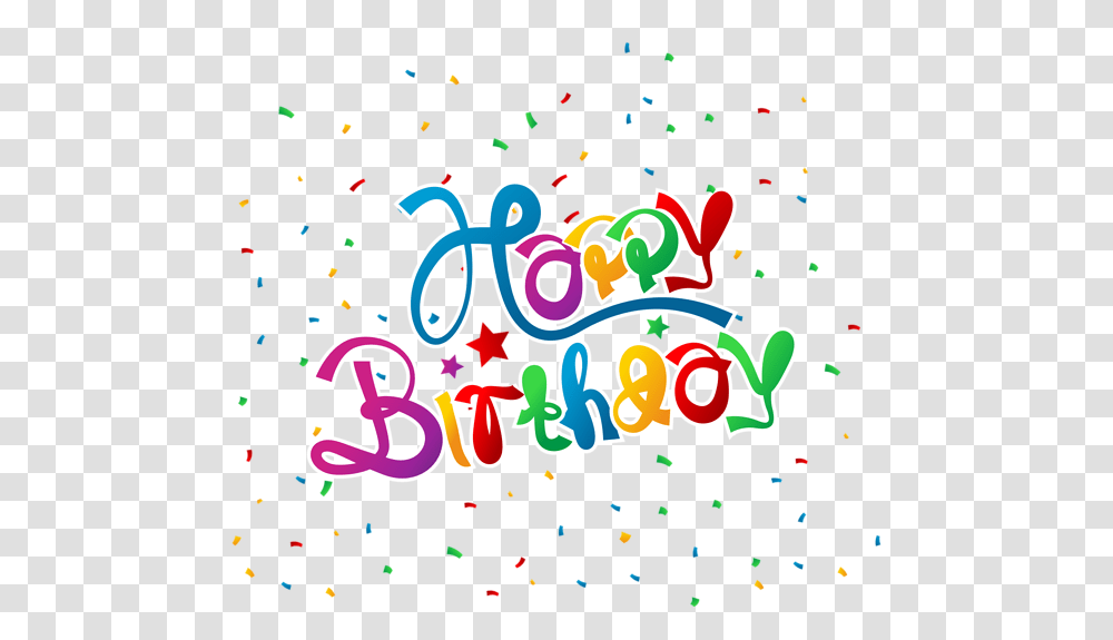 Happy Birthday With Confetti Clipart Picture Happy Birthday, Paper Transparent Png