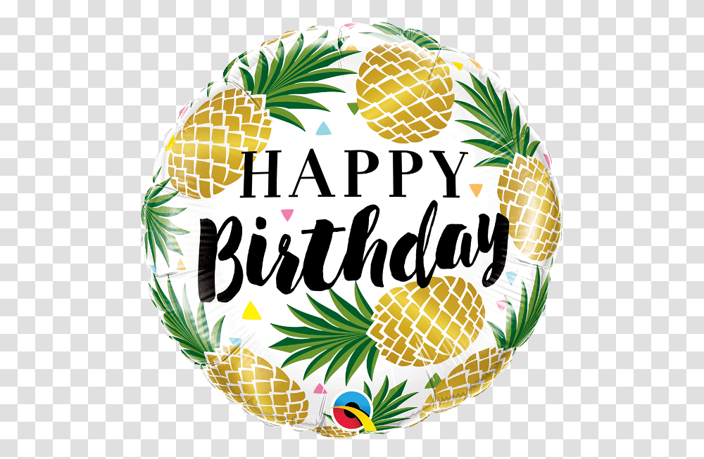 Happy Birthday With Pineapples, Plant, Paper Transparent Png