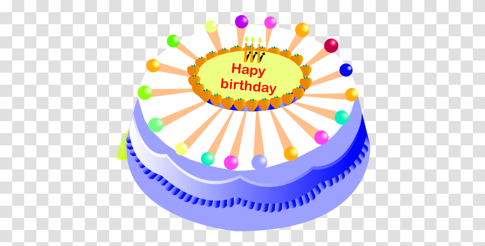 Happy Bithday 1 Image Birthday Cake Background, Dessert, Food Transparent Png