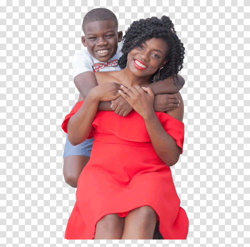 Happy Black Mom And Son, Person, Face, Finger Transparent Png