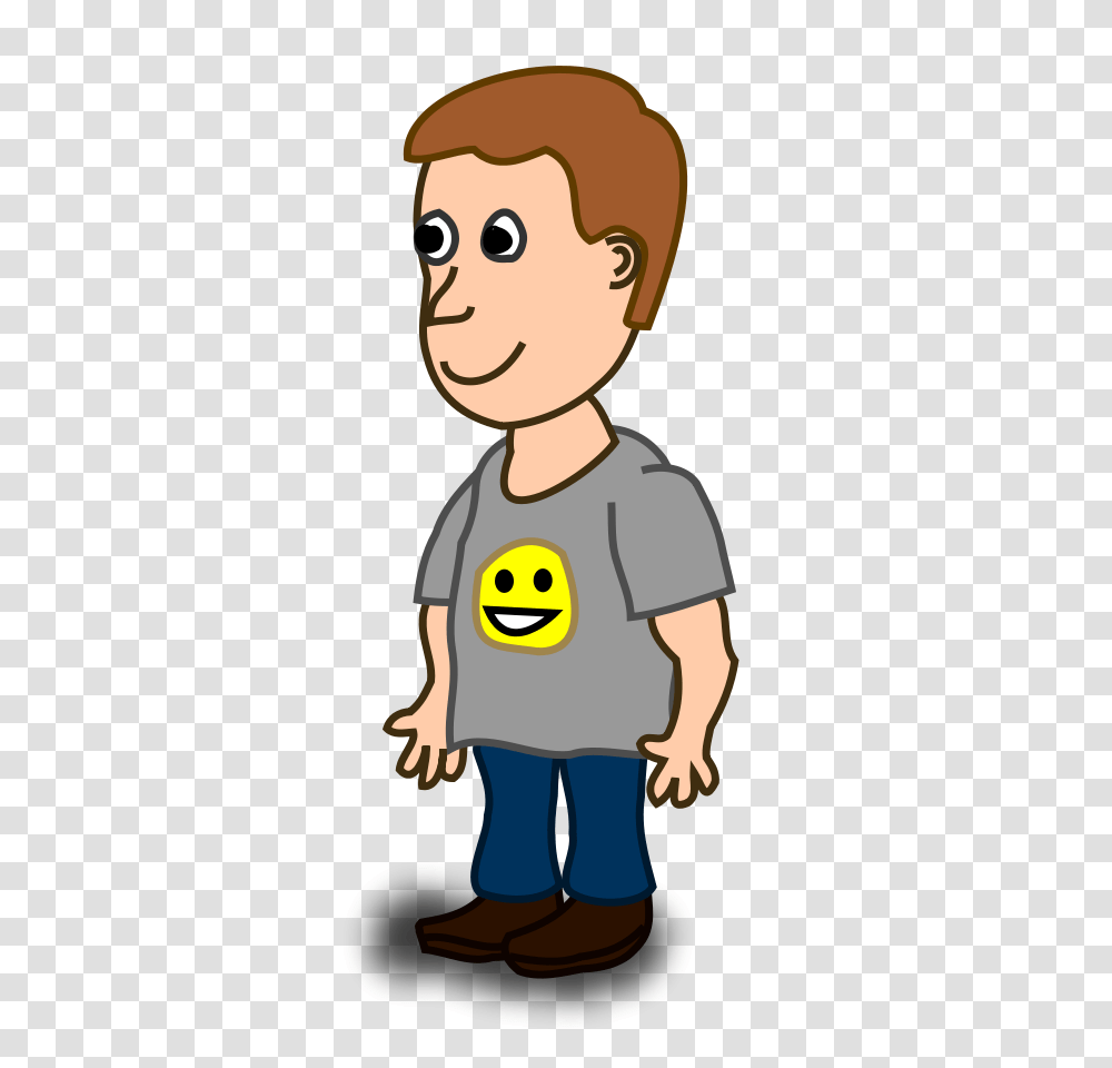 Happy Boy Clipart, Apparel, T-Shirt, Standing Transparent Png