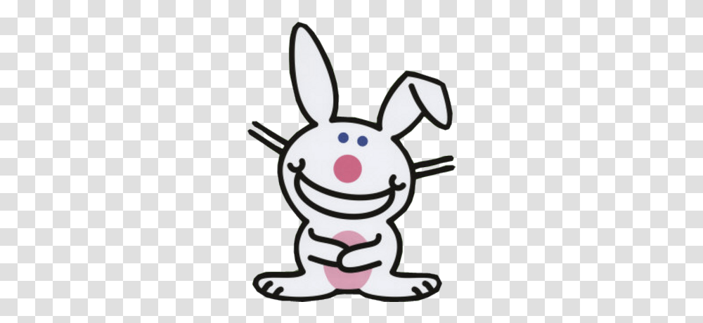 Happy Bunny Bunny, Outdoors, Nature, Label, Sewing Transparent Png