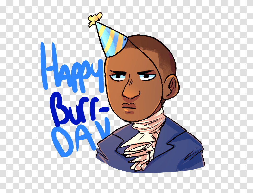 Happy Burr Day, Apparel, Party Hat, Person Transparent Png