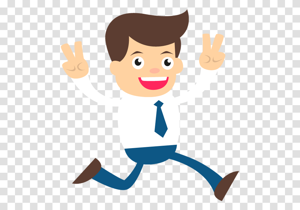 Happy Businessman Hands Raised Up, Performer, Chef, Rattle Transparent Png