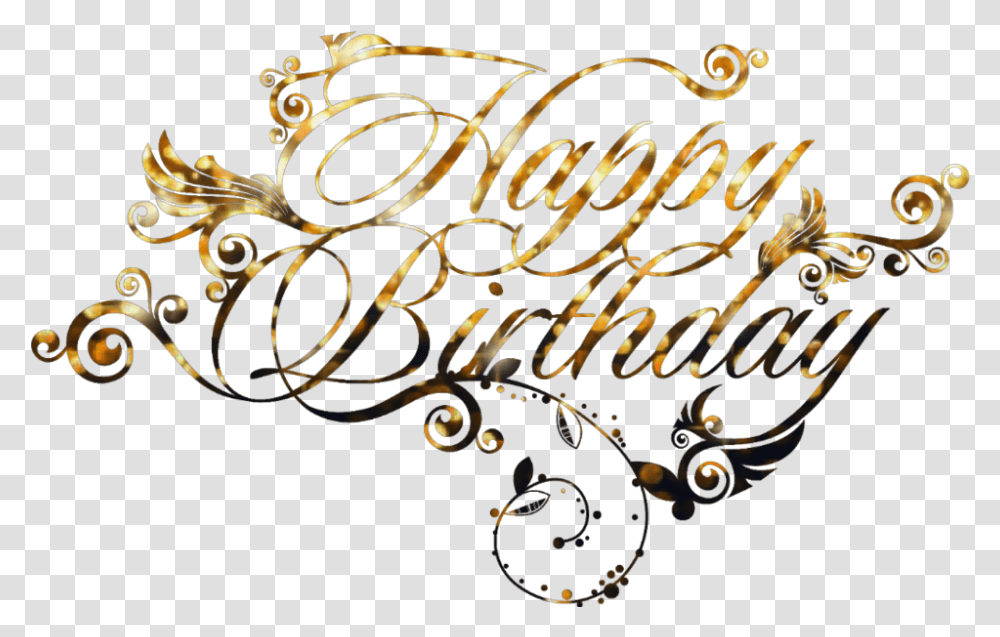 Happy Calligraphy Happy Birthday, Text, Handwriting, Graphics, Art Transparent Png