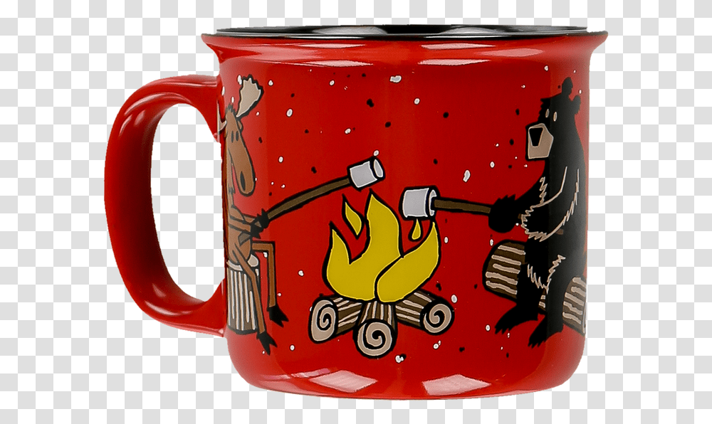 Happy Camper Beer Stein, Coffee Cup, Fire Truck, Vehicle, Transportation Transparent Png