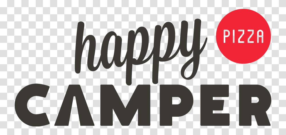 Happy Camper Pizza Happy Camper Pizza Logo, Text, Alphabet, Letter, Handwriting Transparent Png