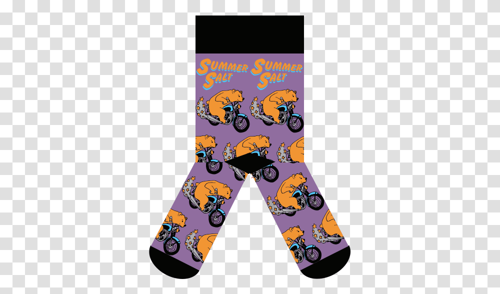 Happy Camper Socks Cartoon, Apparel, Motorcycle, Vehicle Transparent Png