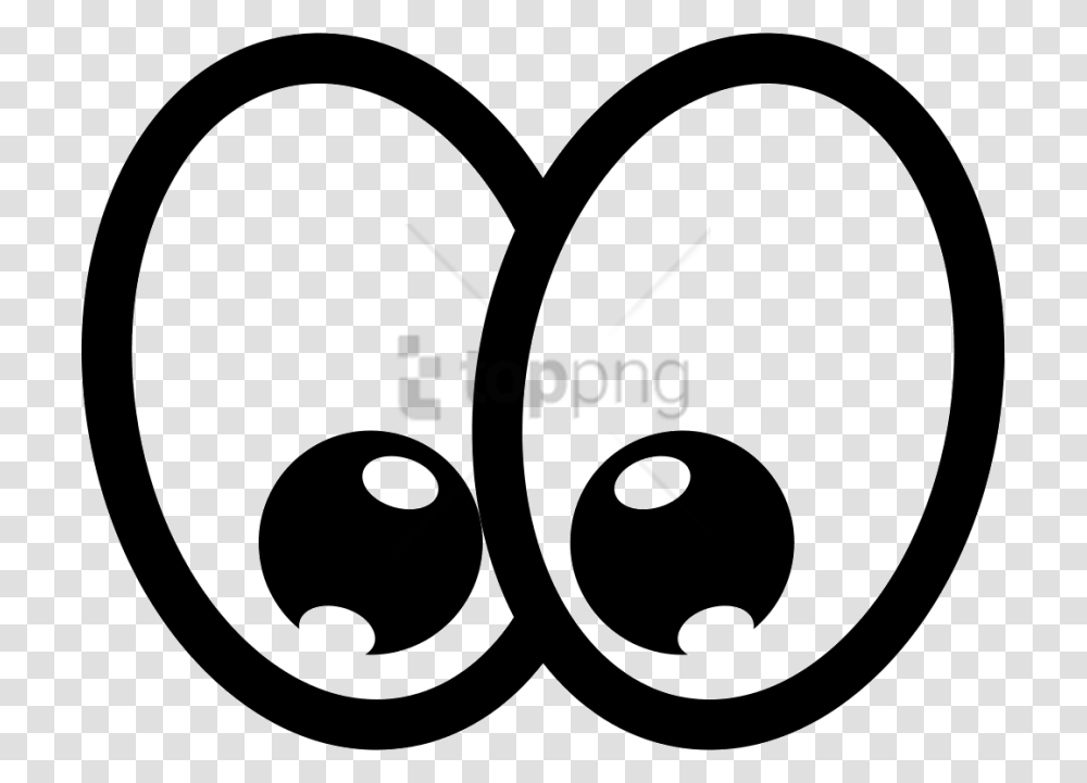 Happy Cartoon Eyes, Number, Stencil Transparent Png