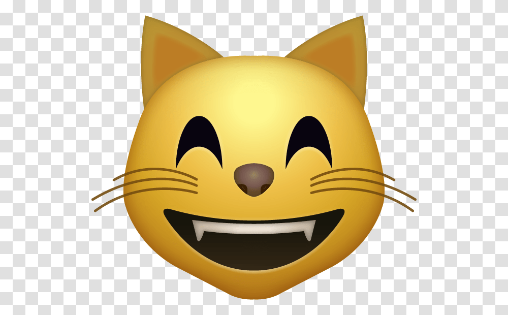 Happy Cat Emoji, Label, Mammal, Animal Transparent Png