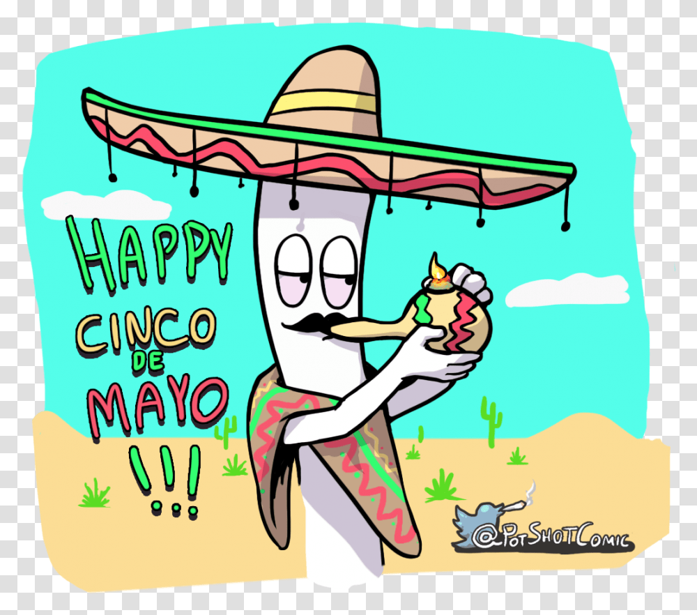Happy Cinco De Mayo From Pot Shot Pic Clipart, Apparel, Sombrero, Hat Transparent Png