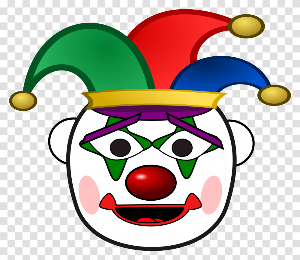 Happy Clipart Clown Free For Joker Cartoon Face, Performer, Mime Transparent Png