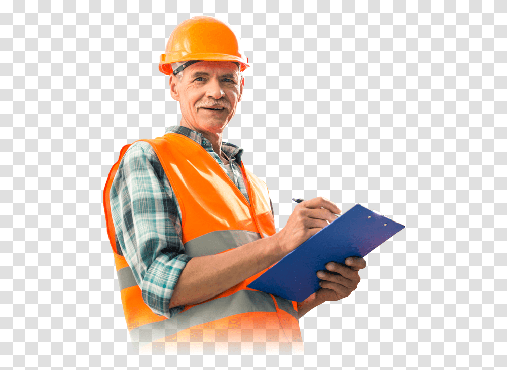 Happy Construction Site Foreman2 Construction Worker, Person, Human, Apparel Transparent Png