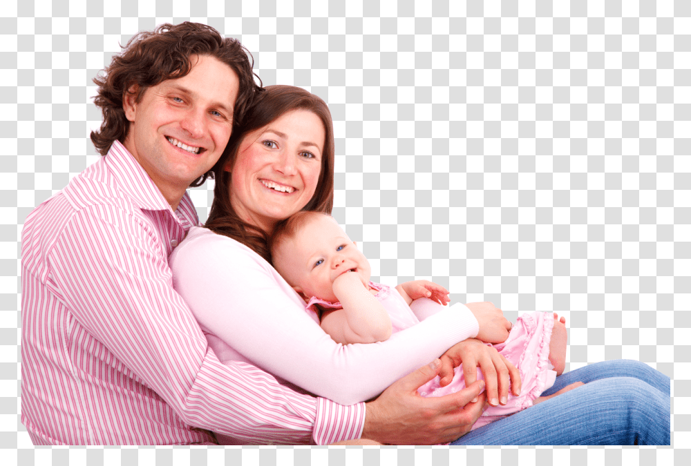 Happy Couple And Baby, Person, Face, Newborn, Smile Transparent Png